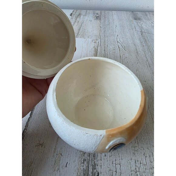 Vintage ceramic Santa container head dish hat unique shabby chic - Picture 6 of 7